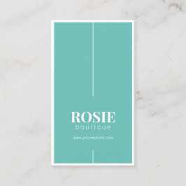 Minimalistisch Luxe Boutique Blauwgroen/White Visitekaartje
