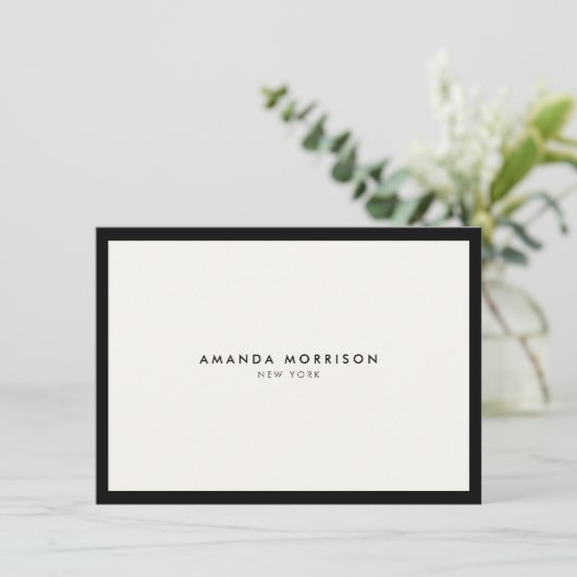 Minimalistisch Luxe Boutique Ivory Gift Certificat (Staand voorkant)