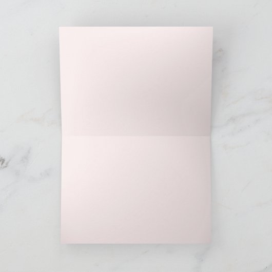 Minimalistisch luxe Boutique Pastel Roze Notitiekaartje (Binnen)