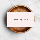 Minimalistisch luxe Boutique Pastel Roze Visitekaartje