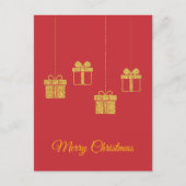 Minimalistisch luxe kerst Briefkaart (Voorkant)