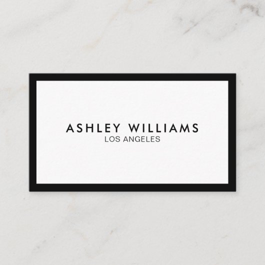 Minimalistisch luxe luxe visitekaartje (Voorkant)