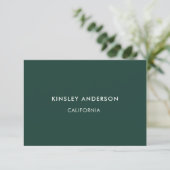 Minimalistisch luxe smaragd groen cadeaubon (Staand voorkant)
