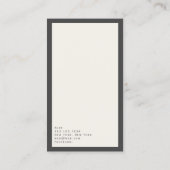 Minimalistisch luxegeluid visitekaartje (Achterkant)