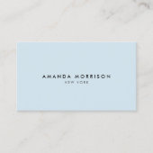 Minimalistisch Luxste Boutique Blue Visitekaartje (Voorkant)