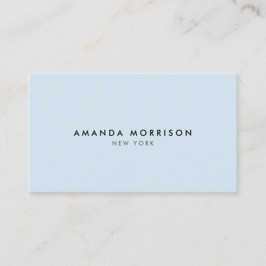 Minimalistisch Luxste Boutique Blue Visitekaartje (Voorkant)