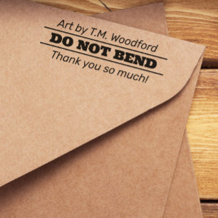 Minimalistisch: maak geen fijne kunst  zelfinktende stempel