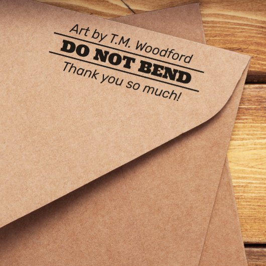 Minimalistisch: maak geen fijne kunst  zelfinktende stempel