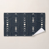 Minimalistisch maanfasenpatroon met sterren en nac bad handdoek (Handdoek)