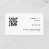 Minimalistisch madeliefje visitekaartje (Achterkant)