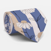 Minimalistisch madeliefjes bloempatroon (1) stropdas (Opgerold)