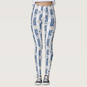 Minimalistisch madeliefjes bloempatroon (2) leggings