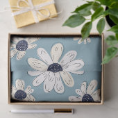 Minimalistisch madeliefjes bloempatroon (2) tissuepapier (Geschenk)