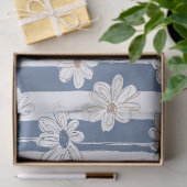 Minimalistisch madeliefjes bloempatroon (3) tissuepapier (Geschenk)
