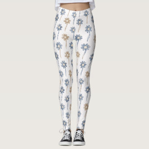 Minimalistisch madeliefjes bloempatroon (4) leggings