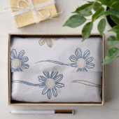 Minimalistisch madeliefjes bloempatroon (5) tissuepapier (Geschenk)