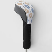 Minimalistisch madeliefjes bloempatroon (6) golfheadcover (Schuin)