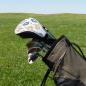 Minimalistisch madeliefjes bloempatroon (6) golfheadcover (Insitu)