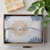 Minimalistisch madeliefjes bloempatroon (6) tissuepapier (Geschenk)