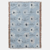 Minimalistisch madeliefjes-bloempatroon (7) deken (Voorkant Verticaal)