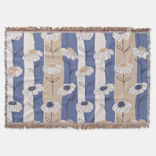 Minimalistisch madeliefjesbloempatroon (4) deken
