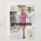 Minimalistisch magazine Hoesje Trendy Afstudeerder Kaart (Voorkant)