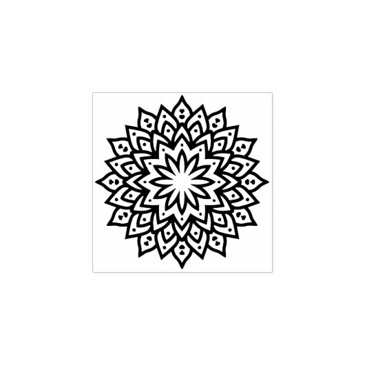 Minimalistisch Mandala Rubberstempel (Afrduk)