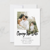 minimalistisch manuscript twee de Verandering van  Kaart (Voorkant)