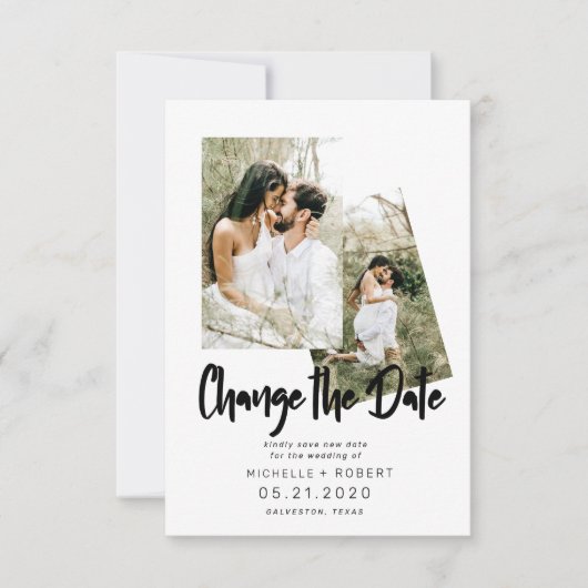 minimalistisch manuscript twee de Verandering van Kaart (Voorkant)