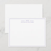 Minimalistisch Manuscript zeer Peri met het Monogr Notitiekaartje (Voorkant / Achterkant)