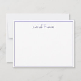 Minimalistisch Manuscript zeer Peri met het Monogr Notitiekaartje