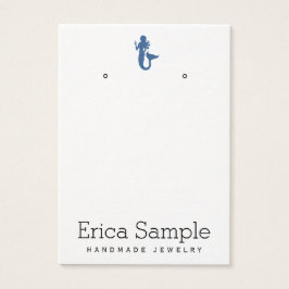 Minimalistisch marineblauw sierjuwelenscherm visitekaartje