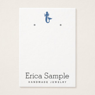 Minimalistisch marineblauw sierjuwelenscherm visitekaartje