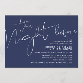 Minimalistisch marineschrift voor bruiloft kaart