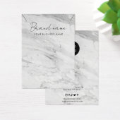 Minimalistisch marmer Ketting Display Visitekaartj Visitekaartje (Bureau)