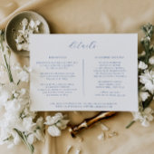 Minimalistisch Marseille Bleu bruiloft details Kaa Kaart