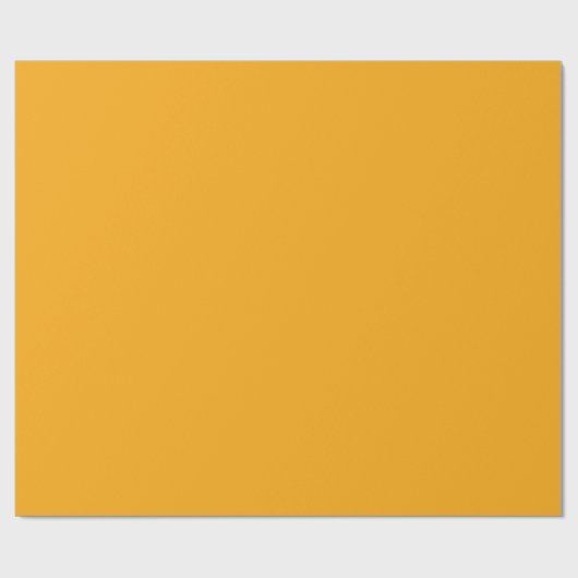 Minimalistisch massief eenkleurig Sinaasappel #FAA Cadeaupapier (Vlak)