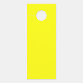 Minimalistisch massief geel hangend deurteken deurhanger