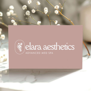Minimalistisch Med Spa-logo Luxe Huidverzorging Ro Visitekaartje