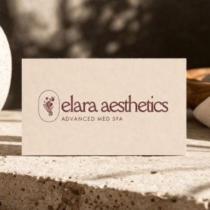 Minimalistisch Med Spa-logo Luxe Huidverzorging Wa Visitekaartje