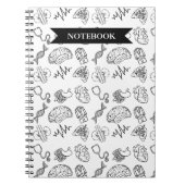 Minimalistisch Medisch Doodlepatroon Spiraal Noteb Notitieboek (Voorkant)