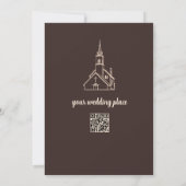 Minimalistisch meditatie bruintone ontwerp  kaart (Achterkant)