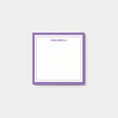 Minimalistisch medium paarse, 2 randen post-it® notes (Voorkant)