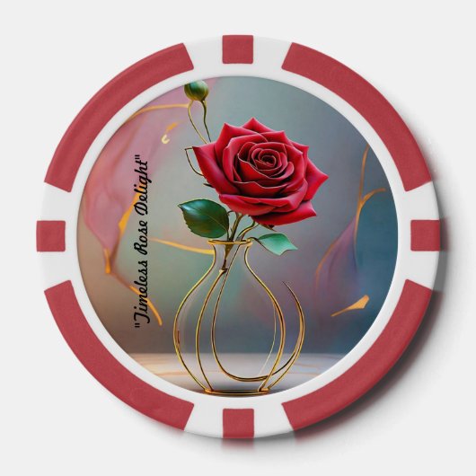 "Minimalistisch meesterwerk" Poker Chips (Voorkant)