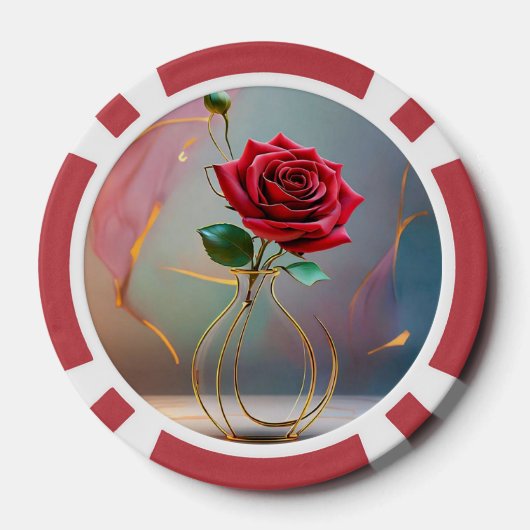 "Minimalistisch meesterwerk" Poker Chips (Achterkant)