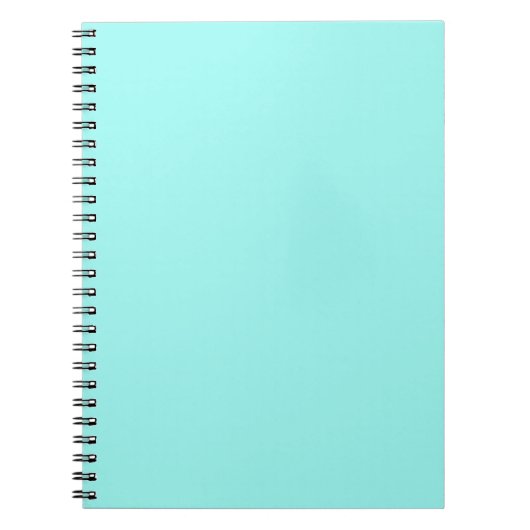 minimalistisch meisje-chic aqua blue Turquoise Notitieboek (Voorkant)