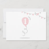 Minimalistisch Melk en Koekjes Meisje Eerste verja Kaart (Achterkant)