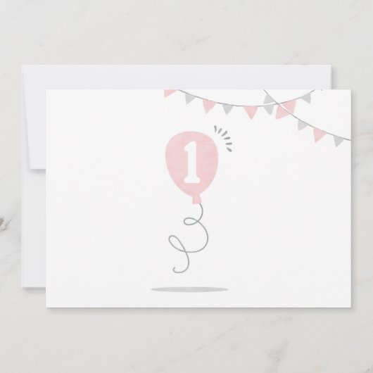 Minimalistisch Melk en Koekjes Meisje Eerste verja Kaart (Achterkant)