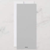 Minimalistisch menu Behandelt Drinken grijs (Achterkant)