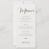 Minimalistisch menu Binddromen (Voorkant)
